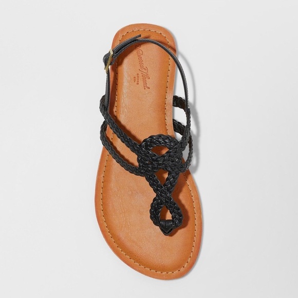 NWT Universal Thread Braided Ankle Strap Sandals - Picture 2 of 7